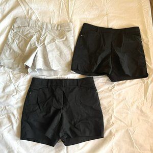 3 Pairs White House Black Market Shorts 5" in length Size 4